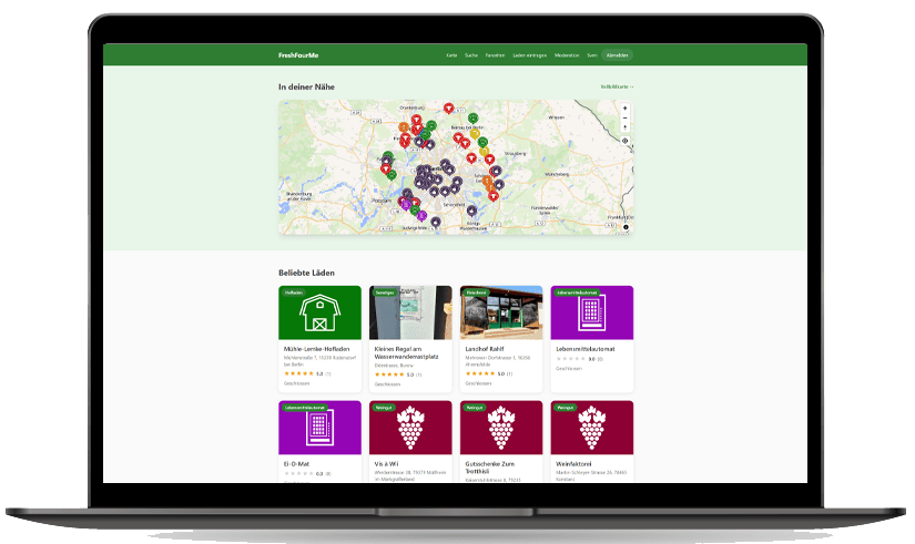 FreshFourMe im Browser